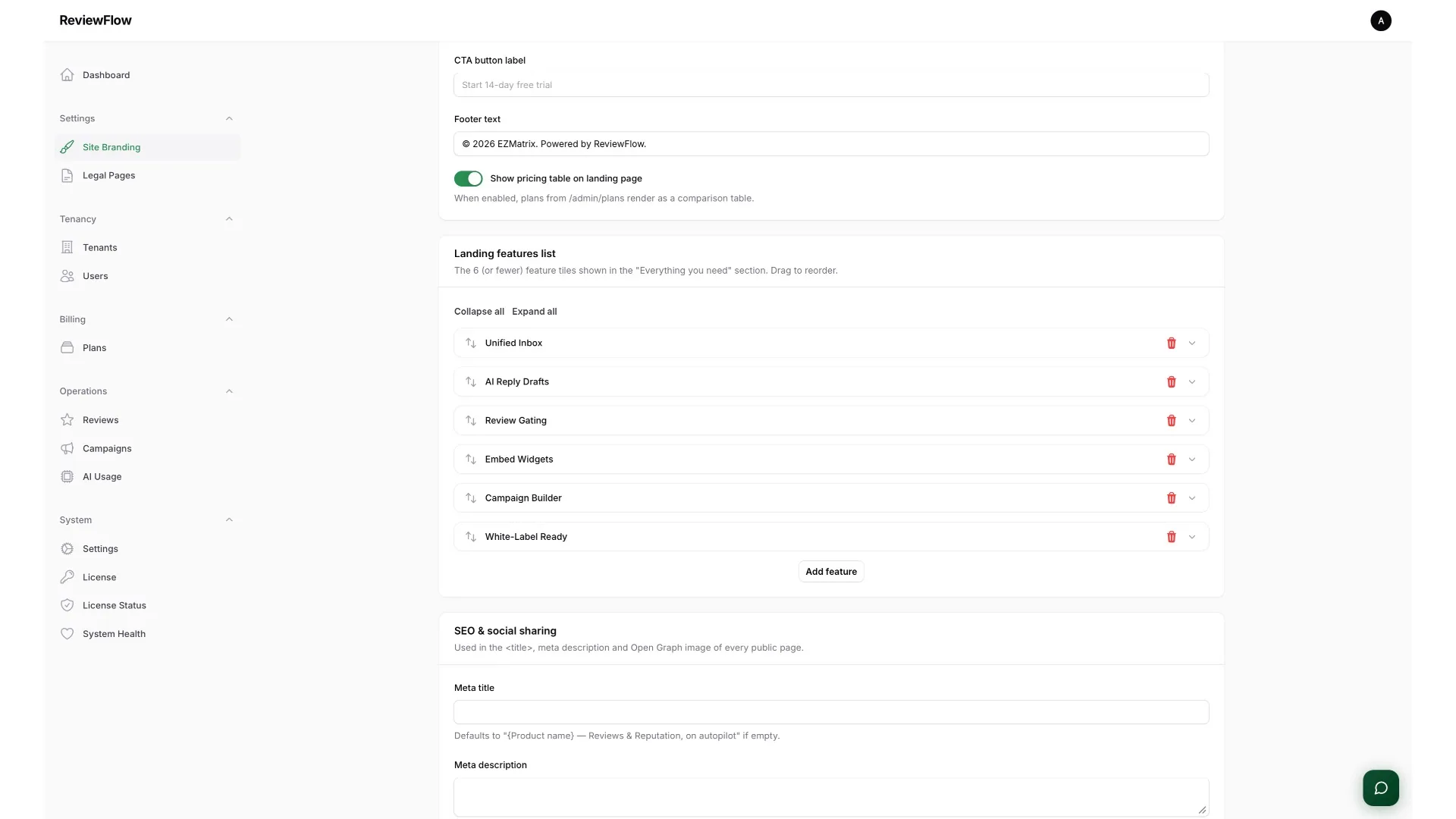 ReviewFlow — AI Review & Reputation Management SaaS screenshot 9