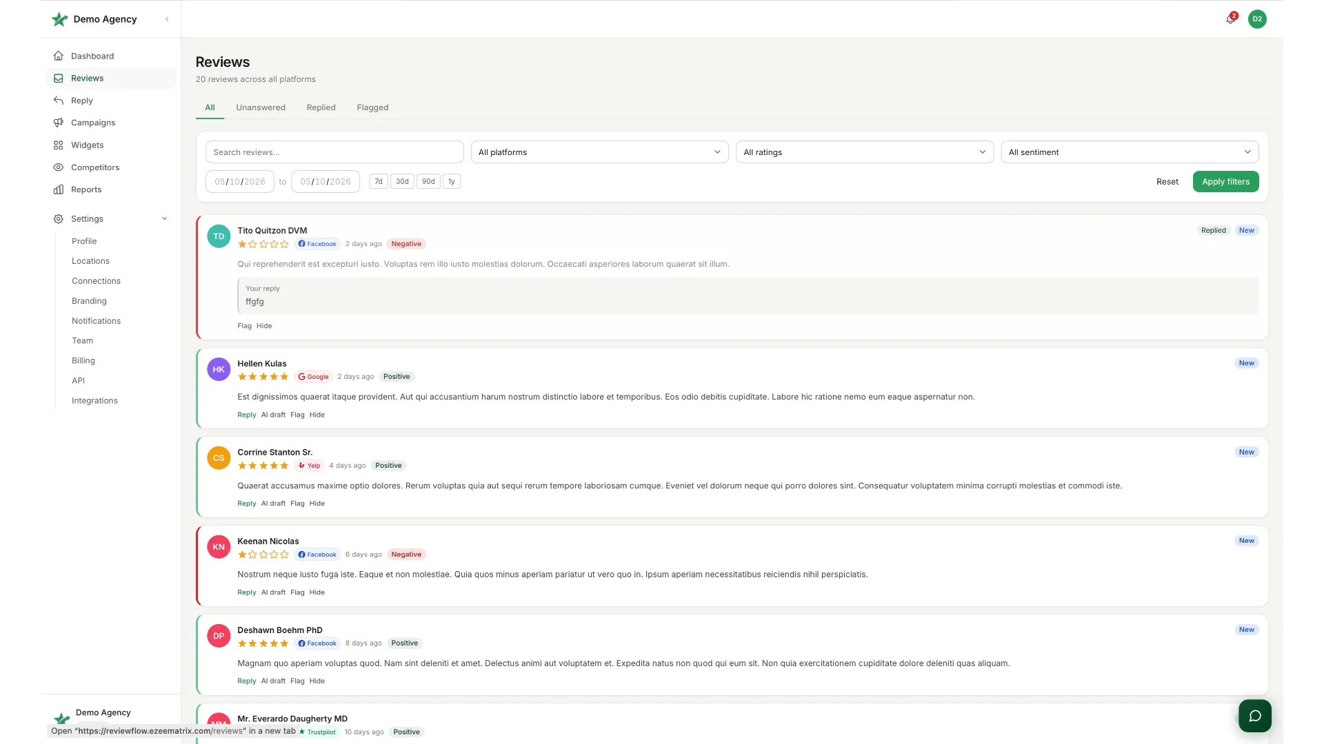 ReviewFlow — AI Review & Reputation Management SaaS screenshot 22