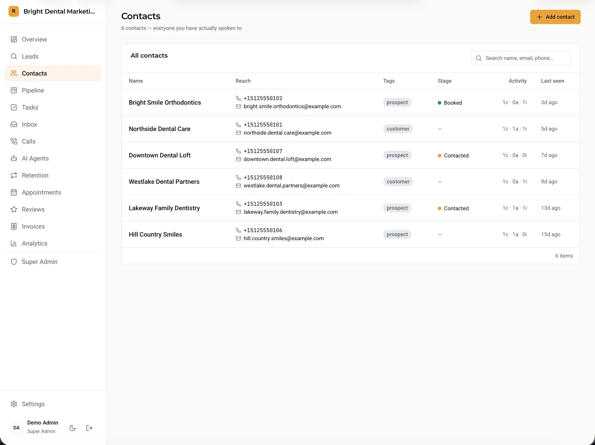 Roster — AI-Powered Business Assistant (Next.js) screenshot 7