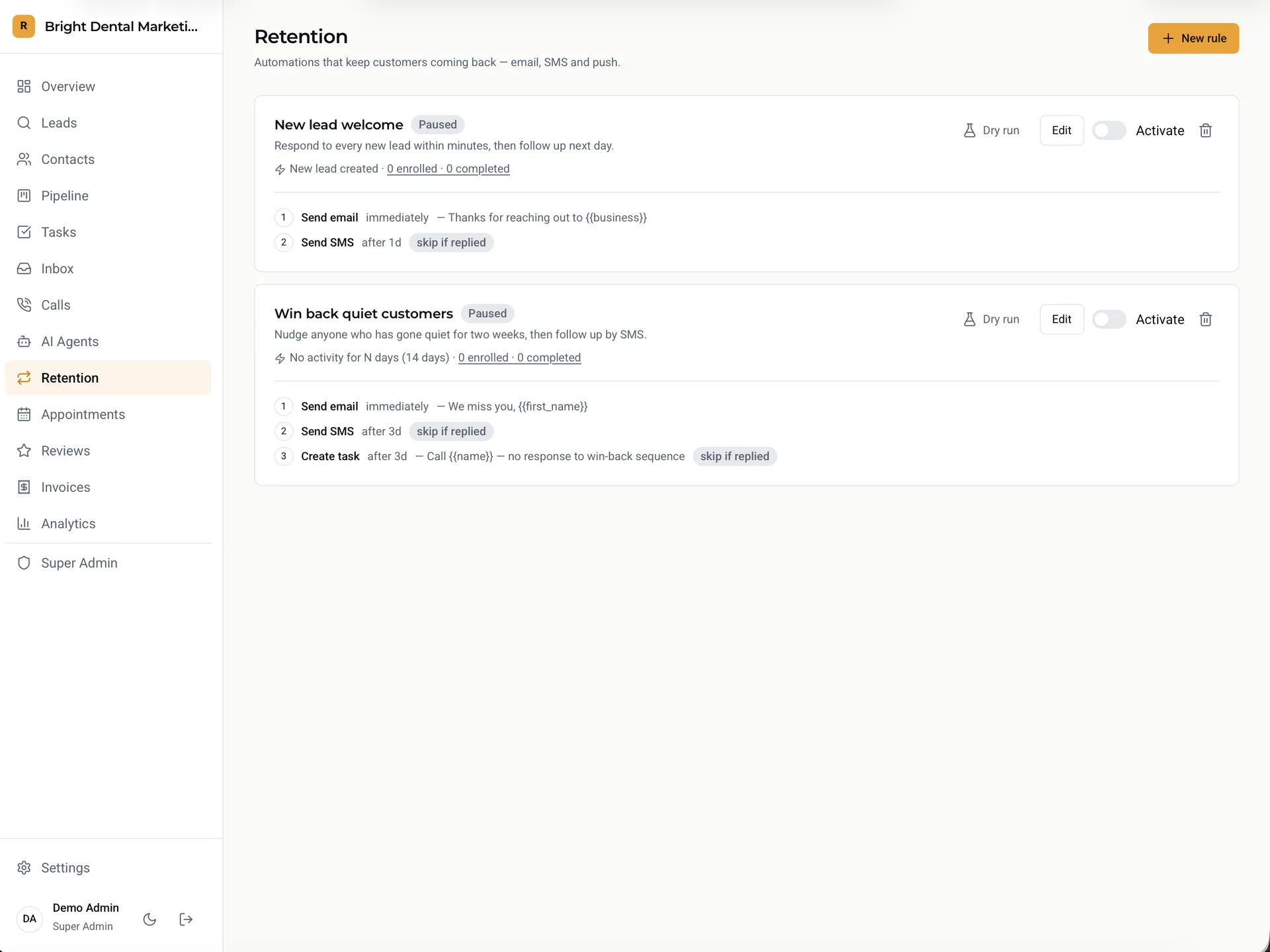 Roster — AI-Powered Business Assistant (Next.js) screenshot 12