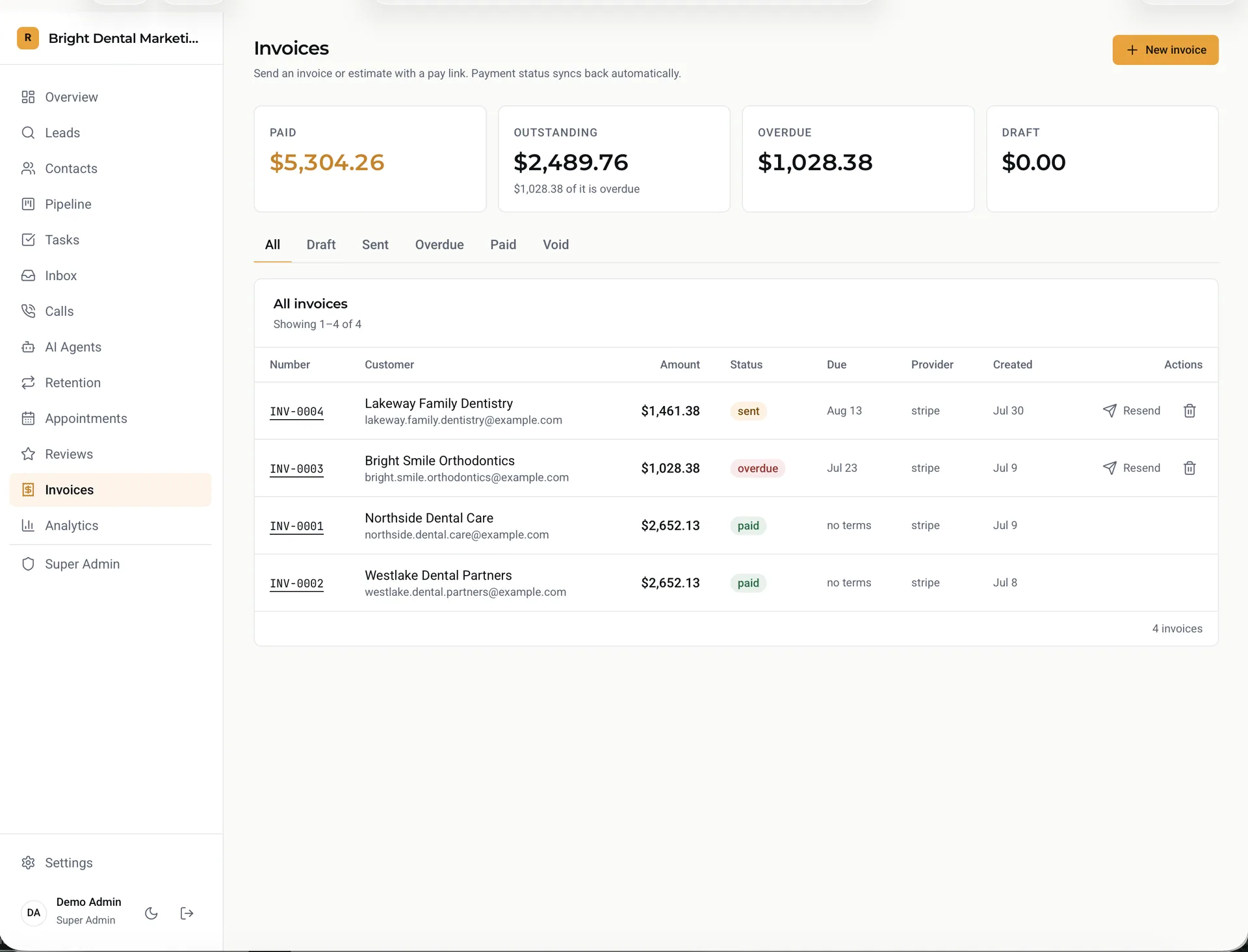 Roster — AI-Powered Business Assistant (Next.js) screenshot 14