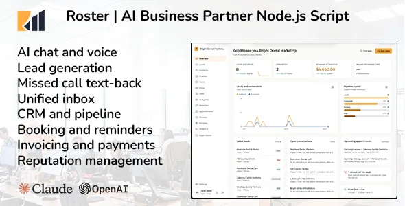 Roster — AI-Powered Business Assistant (Next.js)
