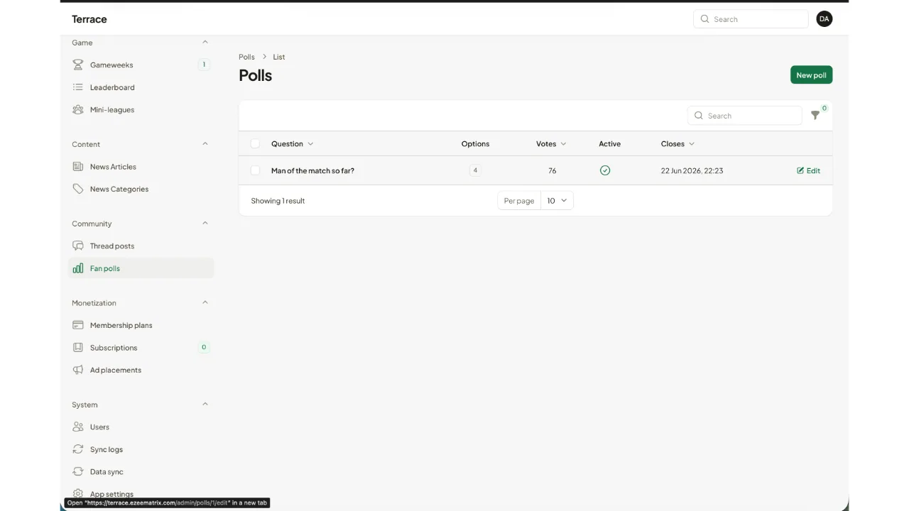 Terrace — Live Sports Scores, Stats & Fan Community (Flutter + Laravel) screenshot 17