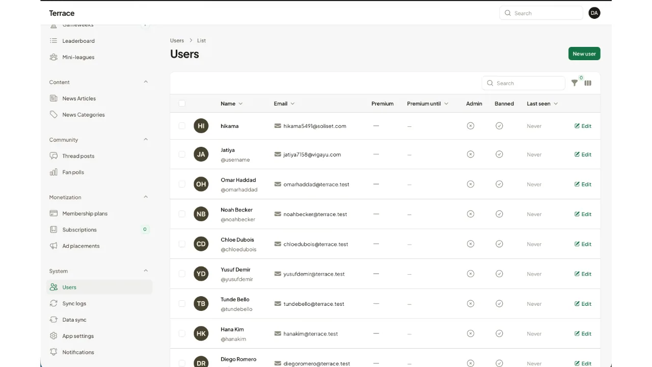 Terrace — Live Sports Scores, Stats & Fan Community (Flutter + Laravel) screenshot 18