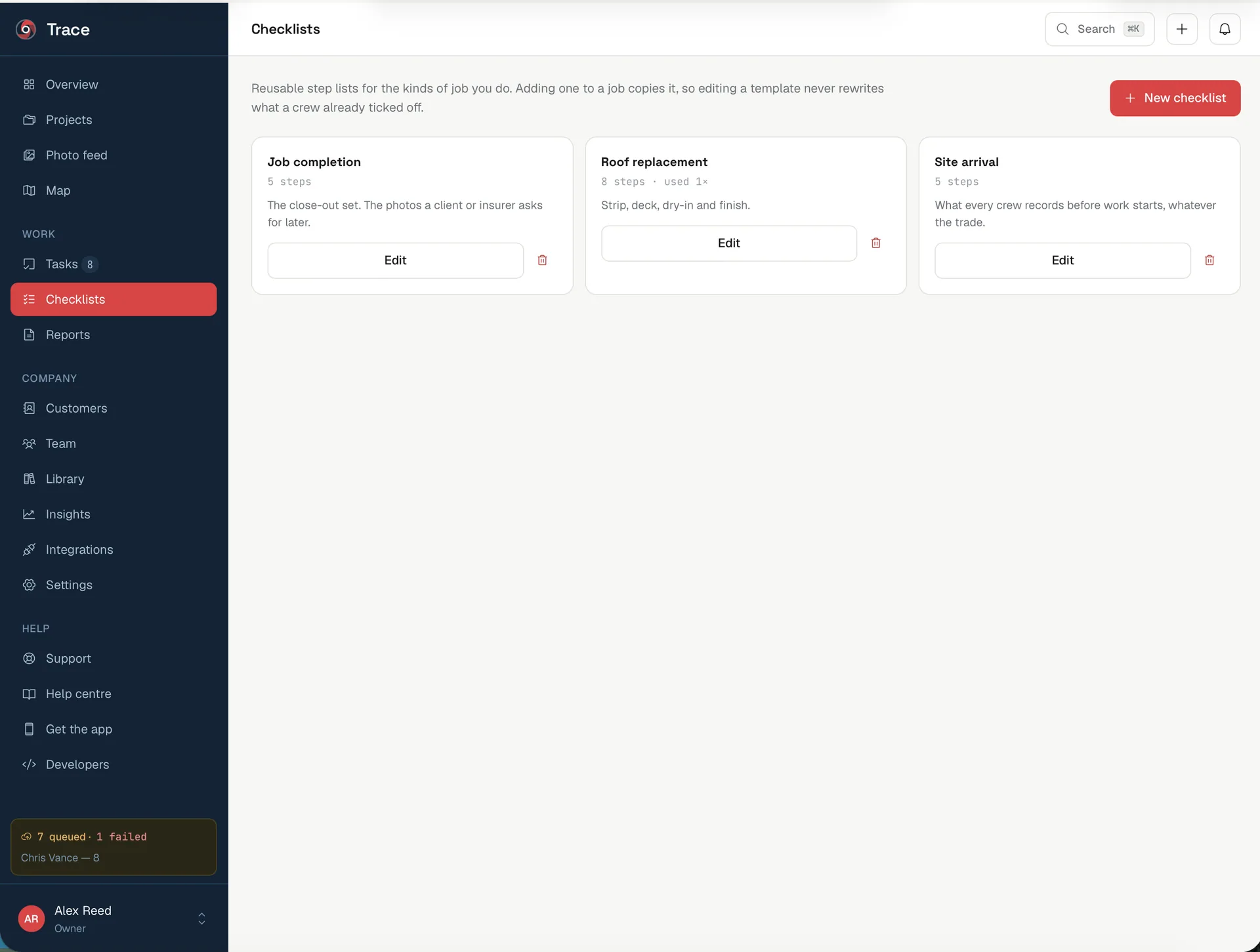Trace — Job Site Photo Documentation (Flutter + Laravel) screenshot 7