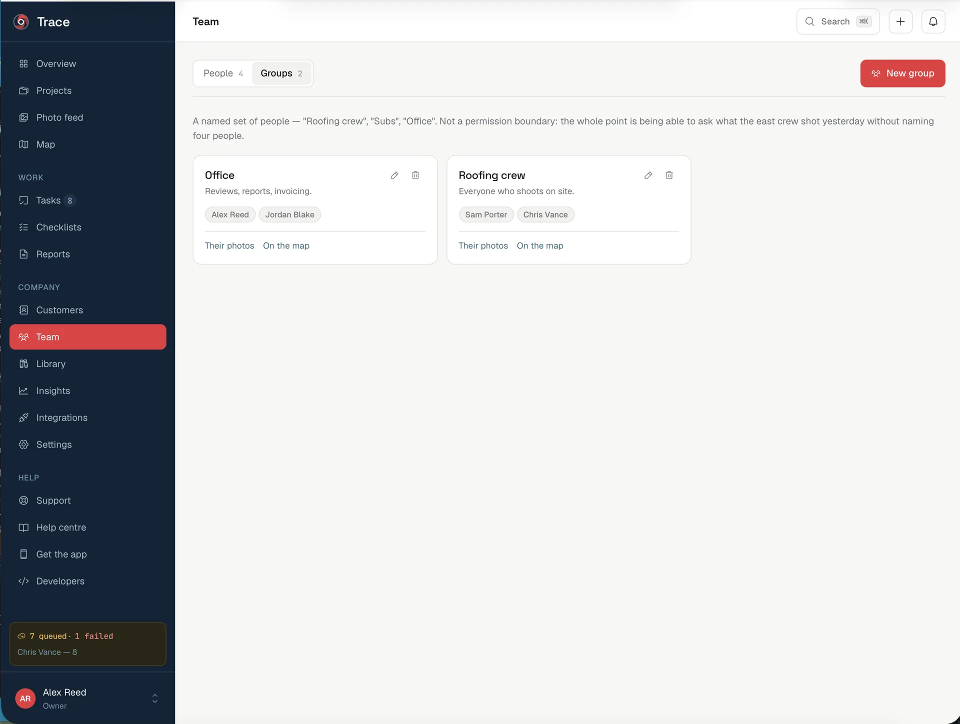 Trace — Job Site Photo Documentation (Flutter + Laravel) screenshot 8