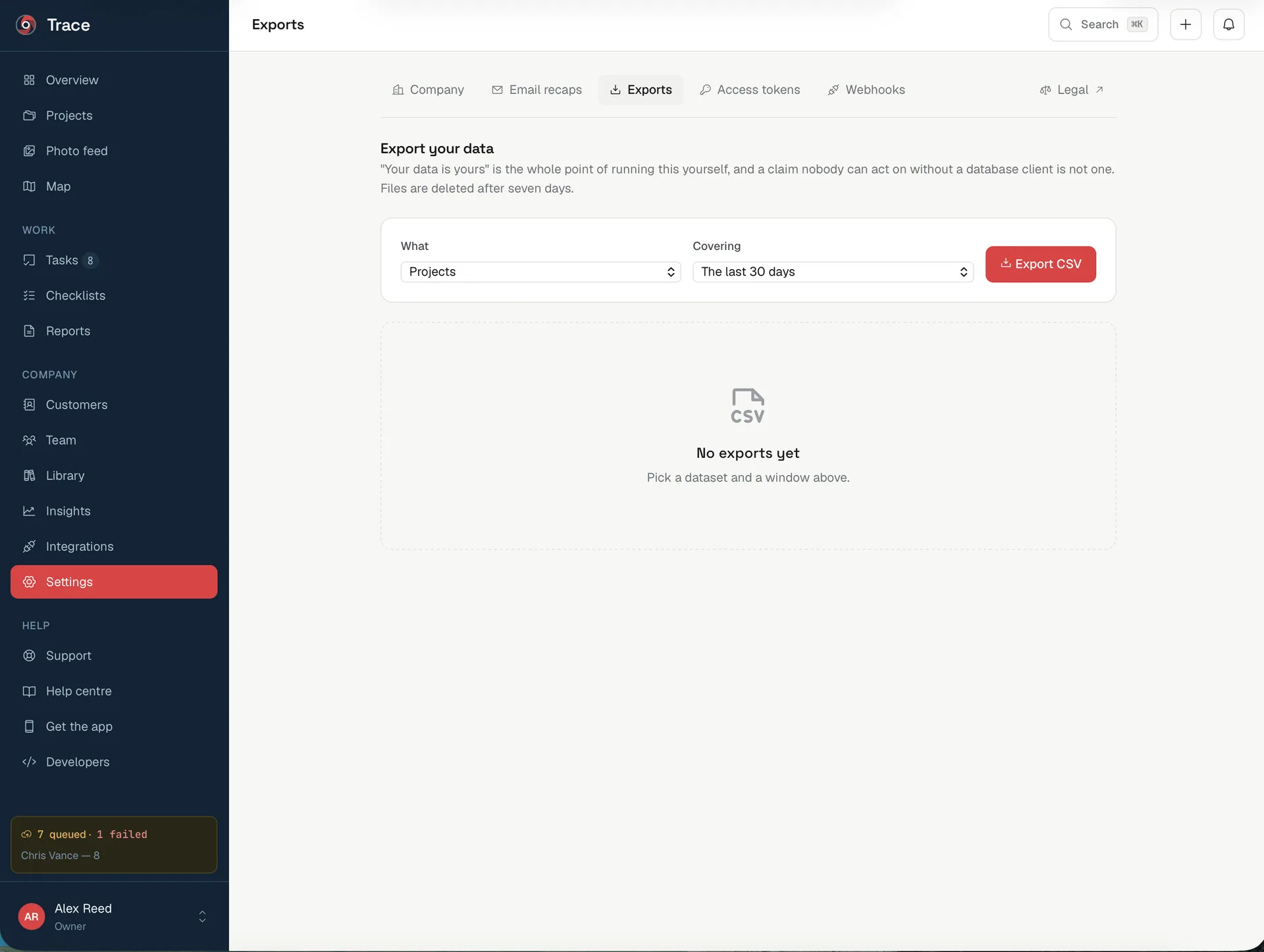 Trace — Job Site Photo Documentation (Flutter + Laravel) screenshot 11