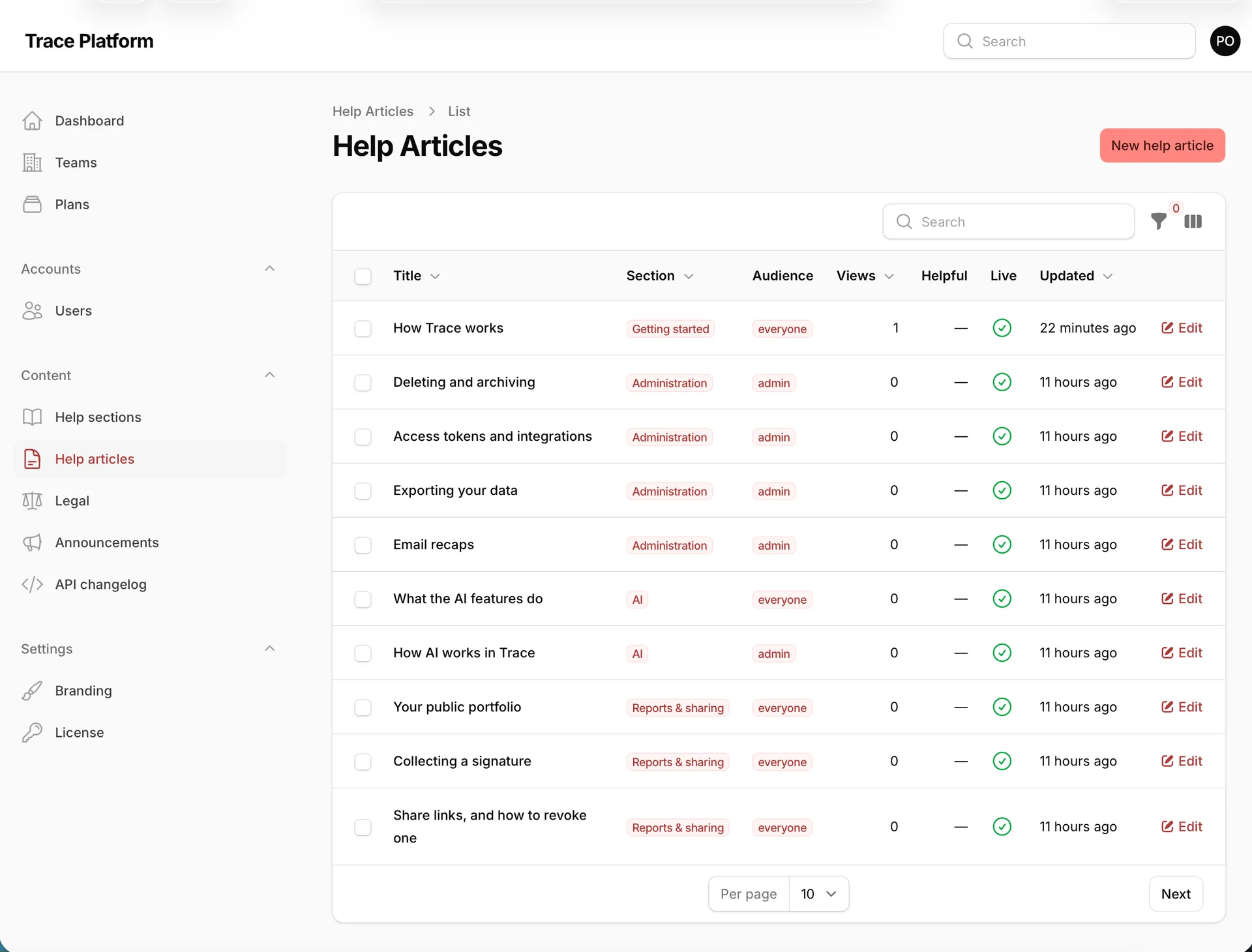 Trace — Job Site Photo Documentation (Flutter + Laravel) screenshot 14