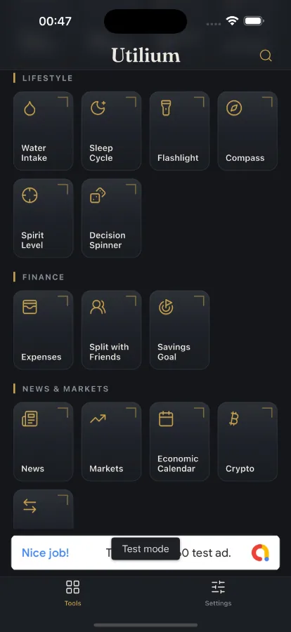 Utilium — Modular Utility Super-App (Flutter + Laravel) screenshot 3