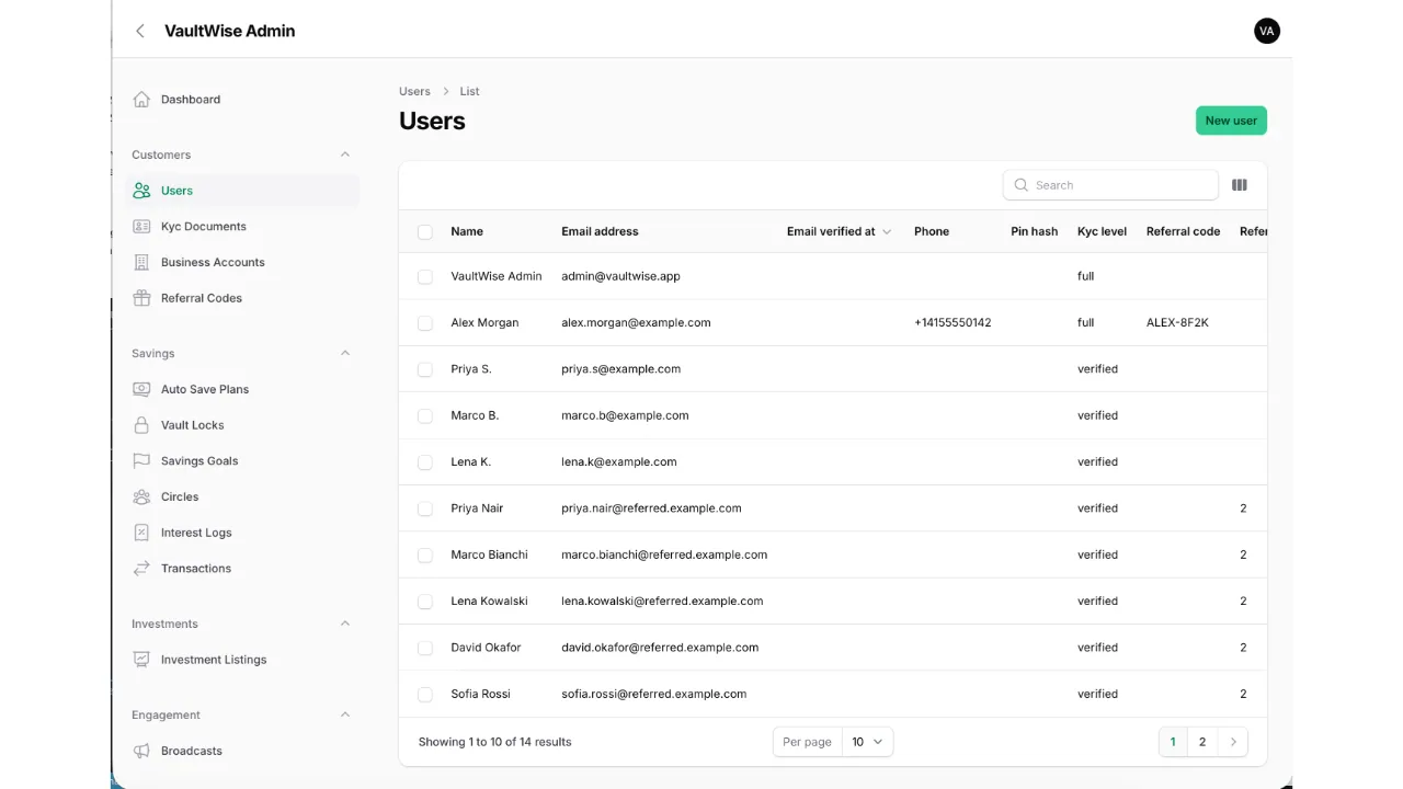 VaultWise — Savings & Investment App (Flutter + Laravel) screenshot 16