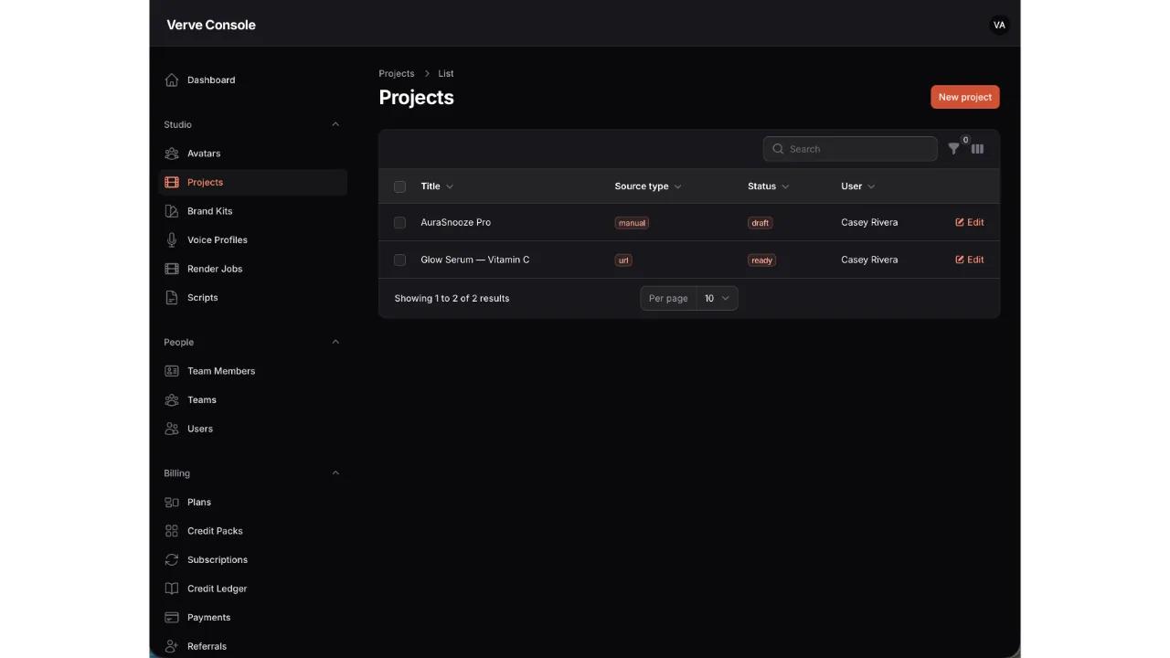 Verve — AI UGC Ad Generator (Flutter + Laravel) screenshot 14