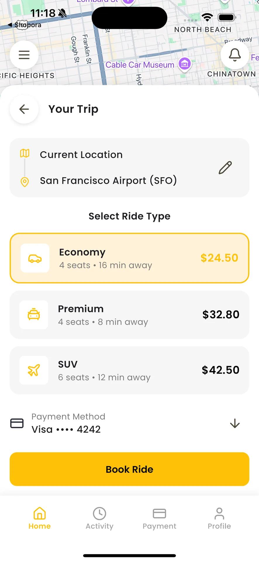 ZoomCab — Full-Stack Taxi Hailing Platform (Laravel + Flutter x2) screenshot 6